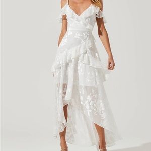 ASTR Pemberton Floral High Low Dress